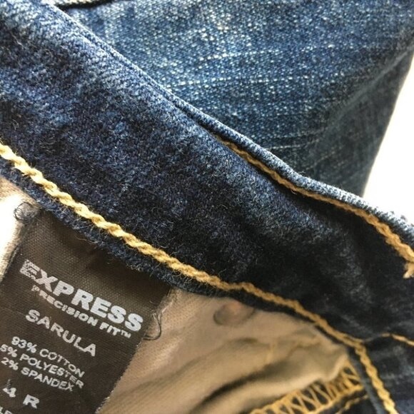 Express Sarula Precision Fit Jeans Size 4 Reg - Picture 6 of 8